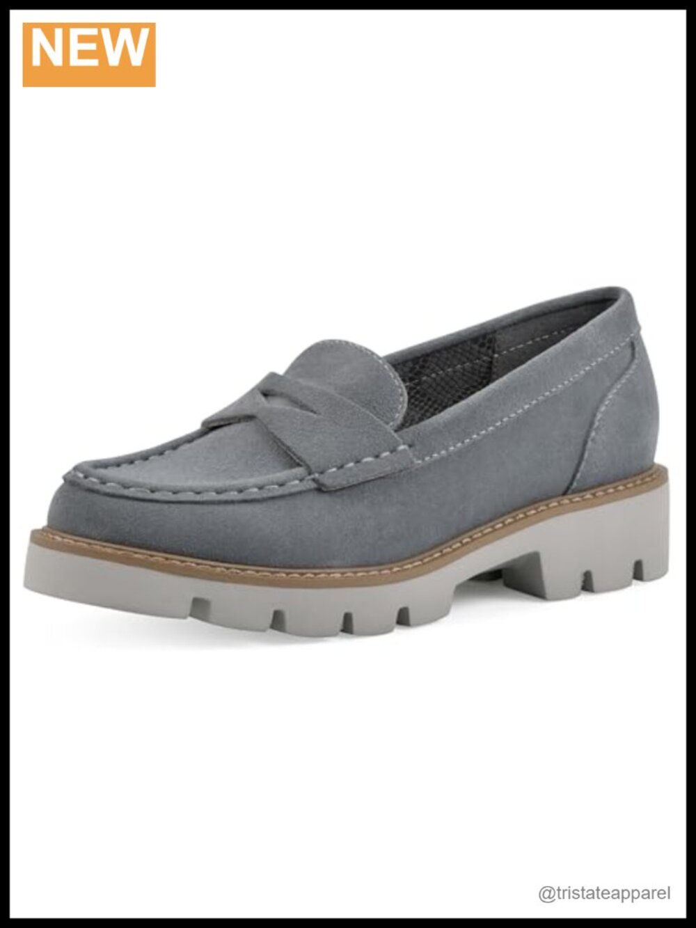 Penny Loafer with Cushioned Insole and Lug Outsole